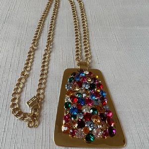 Kate Spade Disco Fever Pendant Necklace Kaleidoscope Crystals